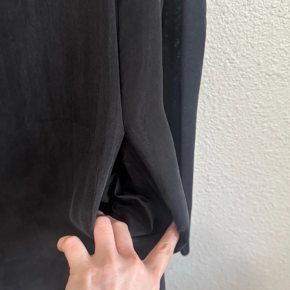 NWT Cos Womens‎ Size 6 Black Sheath Drape Neck Dress Office Preppy Minimal Boho - Picture 9 of 12